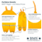 BMS Kinder Buddelhose Regenhose mit Latz Räuberwald SoftSkin gelb 6