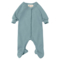 Engel Natur Baby Frühchen Schlafoverall mit Fuß Feinripp bergblau 1