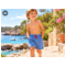 HANS NATUR Kinder Shorts Bio-Baumwolle blau 6