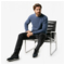 Living Crafts Pullover BASTIEN, steel blue 5