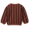 People Wear Organic Sweat-Pullover Bio-Baumwolle (kbA) Blockstreifen mahagoni 2