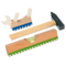 goki Kinder Werkzeug aus Holz 3er-Set, bunt lackiert 1