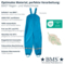 BMS Kinder Buddelhose Regenhose mit Latz Räuberwald SoftSkin hellblau 9