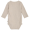 müsli by GREEN COTTON Baby Wickelbody rip Balsam cream/Walnut 2