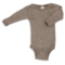 Engel Natur Baby Body Langarm Wolle Seide walnuss 2