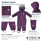 BMS Baby und Kinder Overall wasserdicht und atmungsaktiv SoftLan beere 5