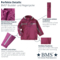BMS Kinder Buddeljacke und Regenjacke Räuberwald SoftSkin purple 6