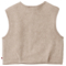 People Wear Organic Fleece-Weste dunkelsand mélange 2
