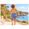 HANS NATUR Kinder Shorts Bio-Baumwolle blau 7