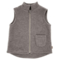 Kinder Weste Bio-Schurwolle Fleece braun-meliert