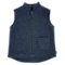 Kinder Weste Bio-Schurwolle Fleece jeans-meliert 1