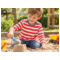 HANS NATUR Kinder Langarmshirt Bio-Baumwolle rot-off white 3