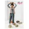 People Wear Organic Fleece-Weste Bio-Baumwolle (kbA) dunkelsand mélange 4