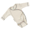 Engel Natur Baby-Wickelbody Langarm natur, blaue Naht 1