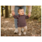 Reiff Strickwaren Baby Jacke Schlüttli Bio-Merinowolle schwarzkirsch-savanne 2