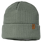 Baby und Kinder Beanie mit Umschlag Bio-Baumwolle Strick khaki grey