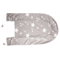 Babynest Bezug Bio-Baumwolle Stern grau