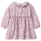 People Wear Organic Langarm-Kleid Bio-Baumwolle (kbA) mille fleurs grau violett 2