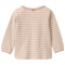 People Wear Organic Langarm-Shirt taupe geringelt 2
