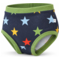 HANS NATUR Kinder Slip Bio-Baumwolle Stern Blau 2