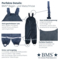 BMS Kinder Buddelhose Regenhose mit Latz Räuberwald SoftSkin marine 6