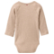 People Wear Organic Langarm-Wickelbody rip dunkelsand mélange 2