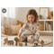 People Wear Organic Langarm-Overall Zoo sand 3