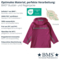 BMS Kinder Buddeljacke und Regenjacke Räuberwald SoftSkin purple 7