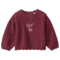 People Wear Organic Strick-Pullover bordeaux mélange 1