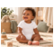 HANS NATUR Baby Body Kurzarm Bio Baumwolle 5er Set off white 5