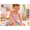 HANS NATUR Baby und Kinder Unterhemd Bio-Baumwolle rosa-off white 3