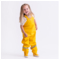 BMS Kinder Buddelhose Regenhose mit Latz Räuberwald SoftSkin gelb 5