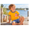 HANS NATUR Kinder T-Shirt Bio-Baumwolle orange mit Tasche 3