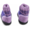 HANS NATUR Kinder Hausschuhe Hüttenschuhe pflaume 3