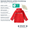 BMS Kinder Buddeljacke und Regenjacke Räuberwald SoftSkin rot 7