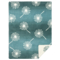 Jacquard-Wohndecke Pusteblume petrol