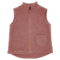 Kinder Weste Bio-Schurwolle Fleece heiderose-meliert