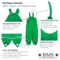 BMS Kinder Buddelhose Regenhose mit Latz Räuberwald SoftSkin grün 5