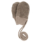 Baby Handschuhe Bio-Schurwolle Fleece braun-meliert