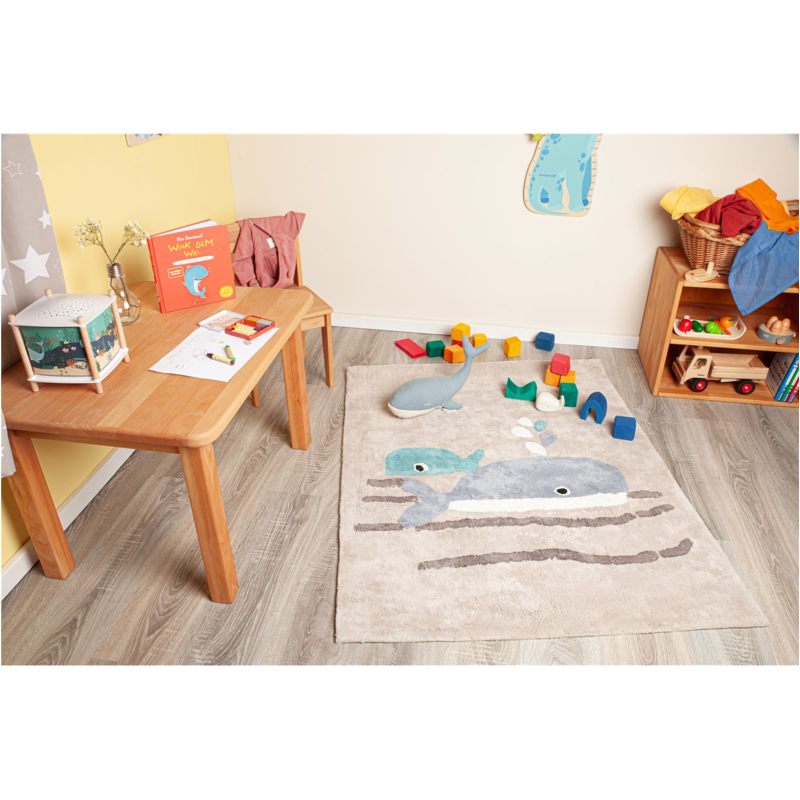 HANS NATUR Kinderteppich Bio-Baumwolle