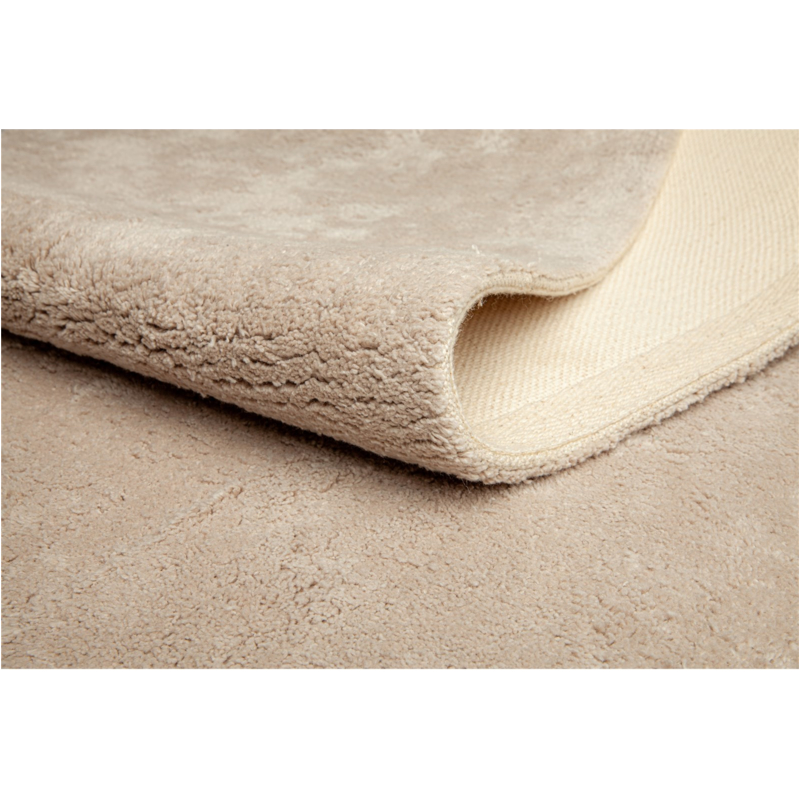 HANS NATUR Teppich Bio-Baumwolle taupe, Maße 114 x 160 x 1,5 cm